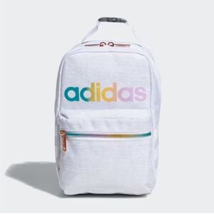 Adidas Light Gray Santiago Insulated Lunch Bag With Wipeable Recycled Polyester